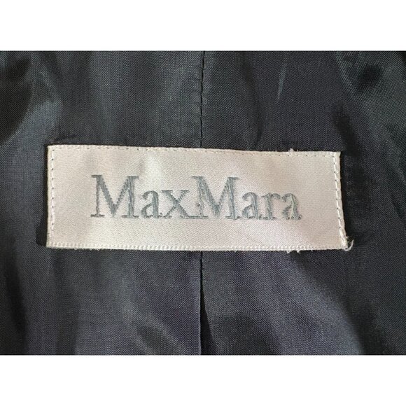 MaxMara Wool Blend tweed Coat jacket size 6 color brown - Picture 2 of 8